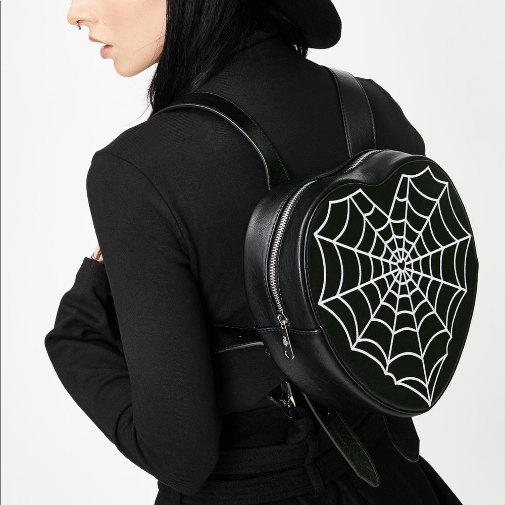 Valfre heart shaped spiderweb bag